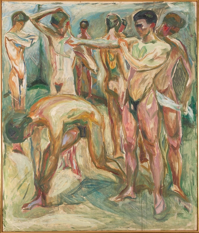 Naked Men In The Baths Edvard Munch Artwork On USEUM