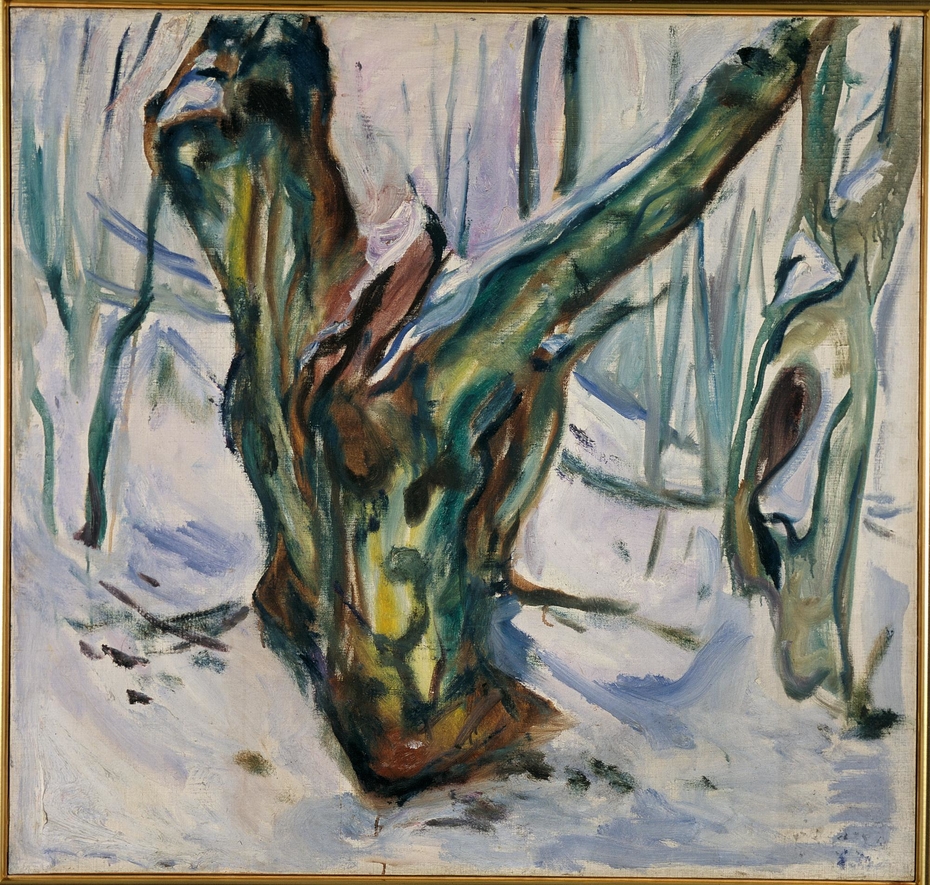 Rugged Trunk In Snow Edvard Munch Artwork On USEUM