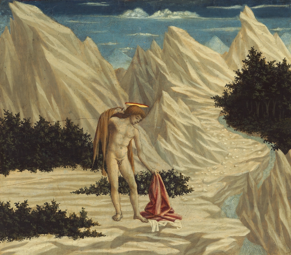 Saint John The Baptist In The Wilderness Domenico Veneziano Artwork