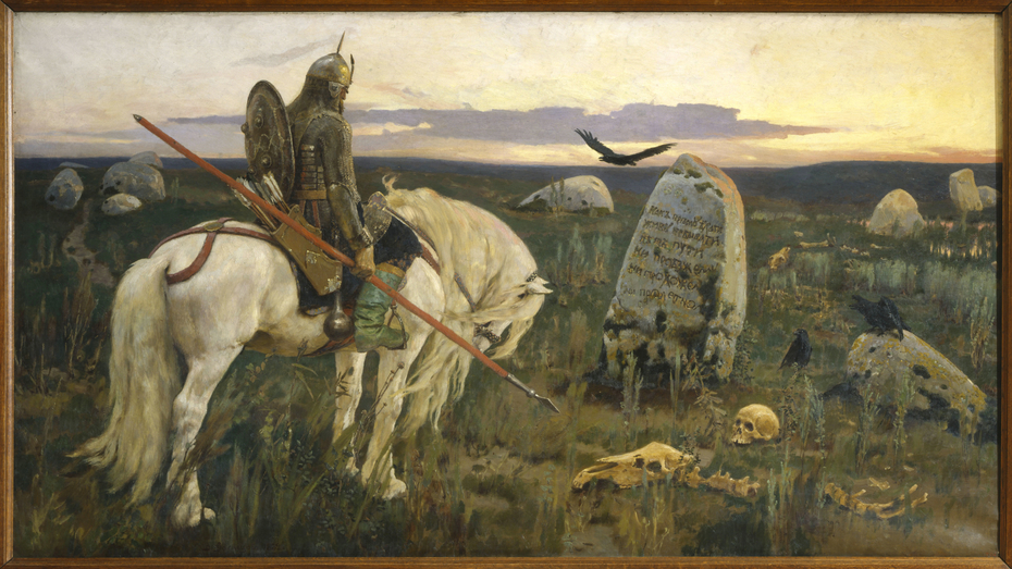 Vityaz At The Crossroads Viktor Vasnetsov Artwork On Useum