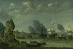 A Battle near a Coast between Spaniards and Disembarking Dutchmen
