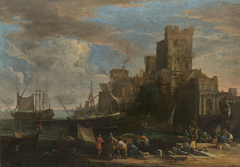 A Caprice View of a Seaport