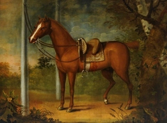 A Chestnut Horse in a Landscape by George Henry Jenkins
