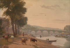 A View of Richmond Bridge, on the Thame