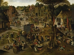 A Village Festival, With a Theatrical Performance and a Procession in Honour of St Hubert and St Anthony