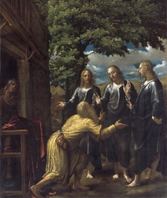 Abraham and the Three Angels by Juan Fernández Navarrete