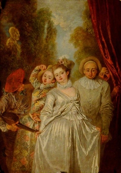 Actors of the Italian Troupe by Jean-Antoine Watteau