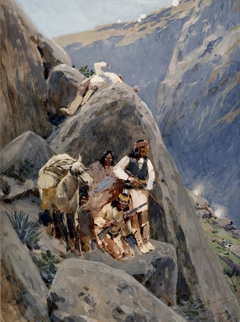 Apache Indians in the Mountains by Henry Farny