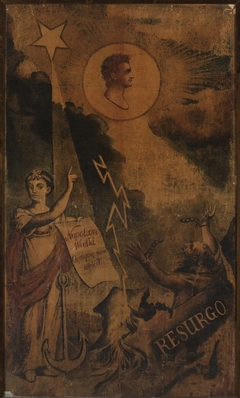 Apotheosis of Napoleon as the liberator of Poland – a banner used at the gala performance in the National Theatre in Warsaw in the presence of Napoleon by Anonymous