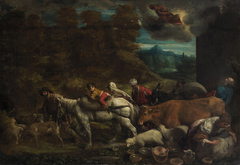 Aufbruch Abrahams ins gelobte Land by Girolamo da Ponte