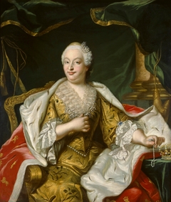 Bárbara de Braganza reina de España by Louis-Michel van Loo