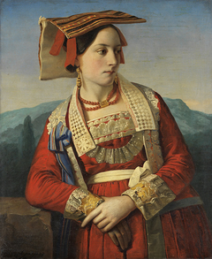 Bildnis einer jungen Römerin by Georg Wilhelm Fasel