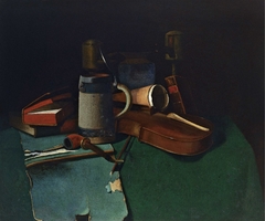 Books, Mug, Pipe and Violin by John Frederick Peto