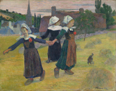Breton Girls Dancing, Pont-Aven by Paul Gauguin
