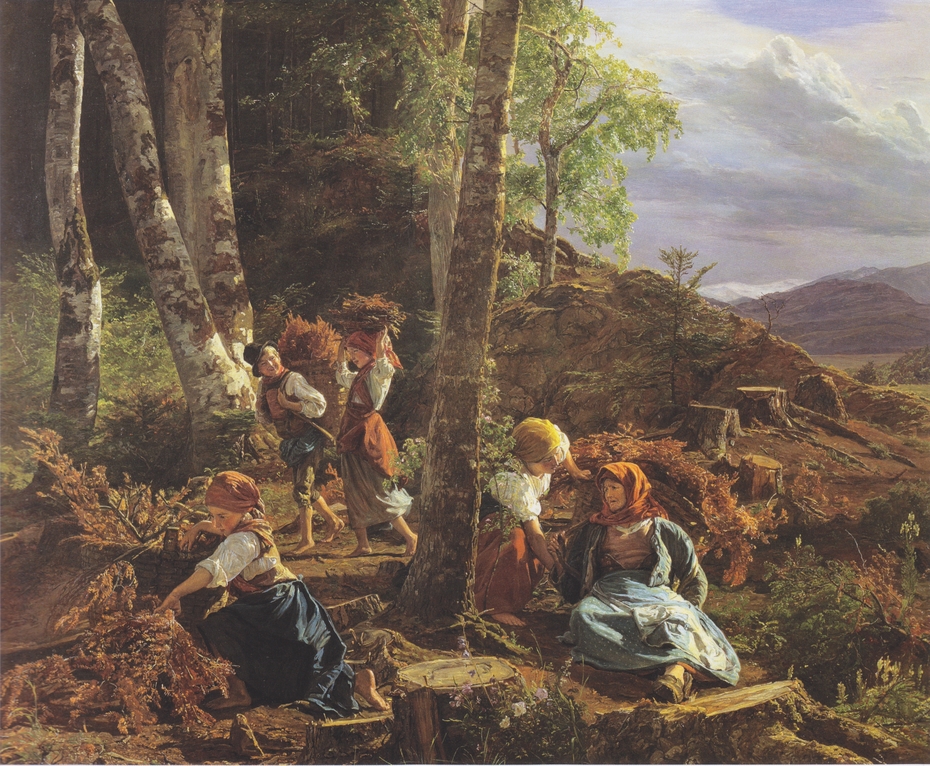 Brushwood collectors in the Wienerwald