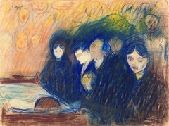 By the Deathbed. Fever by Edvard Munch
