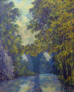 Canal Near Peacock's Bridge, above Reading by Edwin Swift Clymer