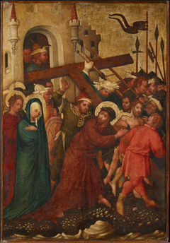 Carrying the cross of Christ by Master of the Saint Lambrecht Votive Altarpiece
