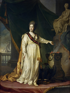 Catherine II the Legislatress in the Temple of the Goddess of Justice