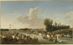 Chasse au cerf en 1782 dans le grand parc de Chantilly by Anonymous