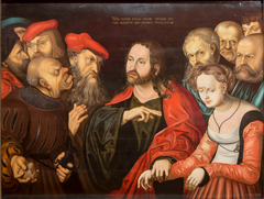 Christ and the Woman Taken in Adultery by Anonymous