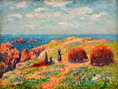 Cliffs in Ouessant by Henry Moret