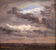 Clouds over a flat Landscape