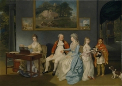 Colonel Blair with his Family and an Indian Ayah by Johann Zoffany