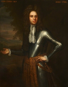 Colonel John Corry, MP (1666-1726),  in armour by attributed to Thomas Pooley
