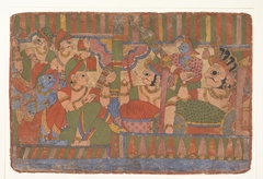 Council of Heroes:  Page from a Dispersed Mahabharata (Great Descendants of Mahabharata) by anonymous painter