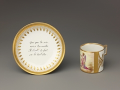 Cup and saucer by Anonymous
