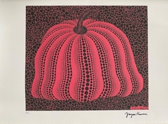 D’Aprés Pumpkin Red by Yayoi Kusama