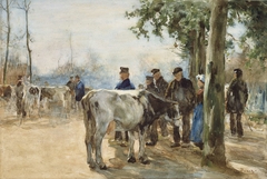 De veemarkt by Willem de Zwart