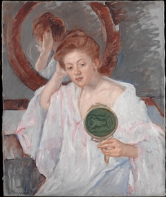 Denise at Her Dressing Table by Mary Cassatt