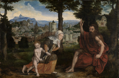 Der Prophet Elias und die Witwe von Sarepta by Jan Matsys