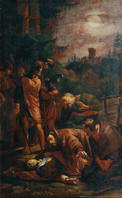 Der Tod des Pfalzgrafen Otto von Bayern by Joseph von Führich