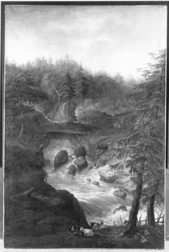 Der Wasserfall von Golling by Johann Jakob Dorner the Younger