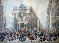 Entrance of Garibaldi to Naples by Wenzel Franz Jäger