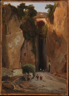 Entrance to the Grotto of Posillipo by Jean-Charles-Joseph Rémond