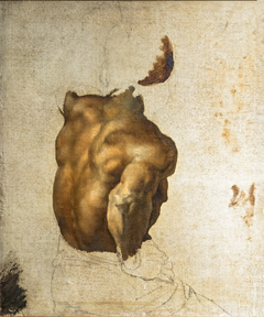 Étude de dos pour Le Radeau de la Méduse by Théodore Géricault