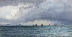 Falmouth Harbour, 13 July 1883 by John Brett