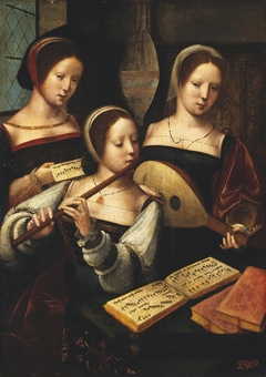 Female Musicians by Master of the Female Half-Lengths