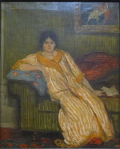 Femme assise dans un canapé by Théophile Steinlen