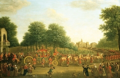 George III's Procession to the Houses of Parliament by Attributed to John Wootton
