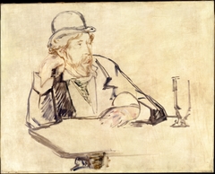 George Moore (1852–1933) at the Café by Edouard Manet