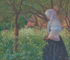 Girl in a Folk Costume by Ivan Žabota