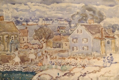 Glimpse of the Harbor, Gloucester by Maurice Prendergast