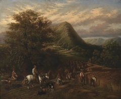 Haymaking near Abergavenny by William Richard B Shaw