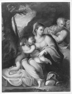Heilige Familie by Marcantonio Franceschini