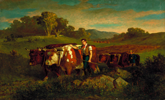 Herdsmen with Cows by Edward Mitchell Bannister